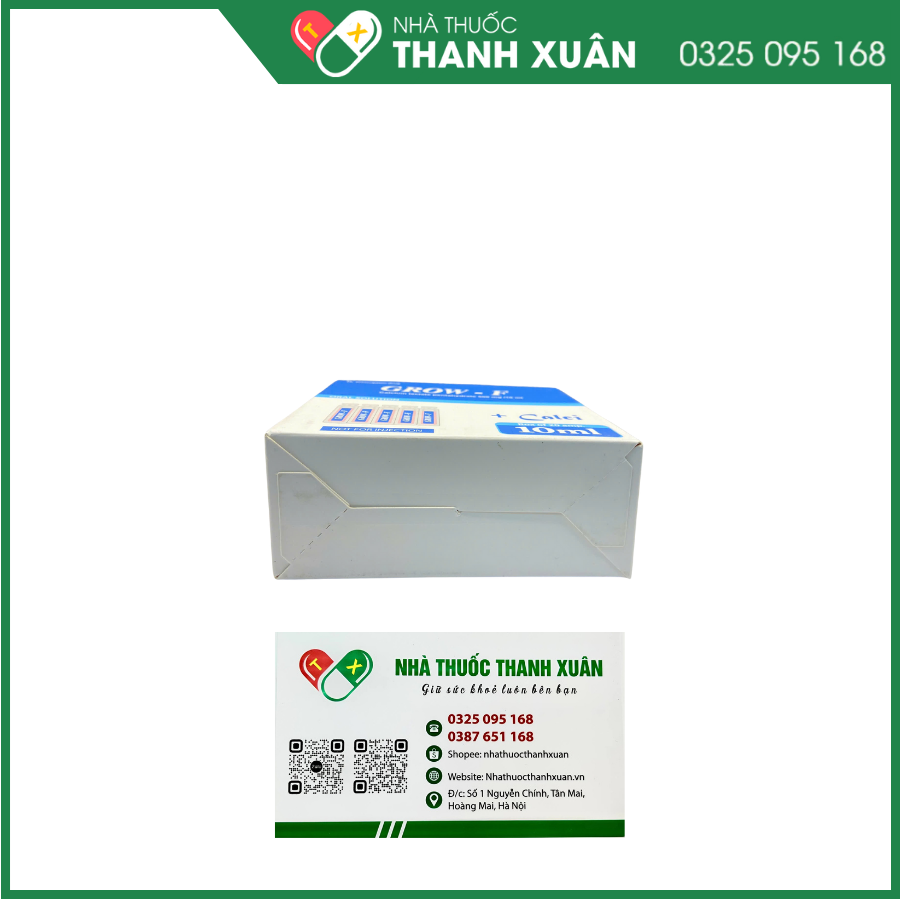 Thuốc Grow-F chứa canxi tăng chiều cao, chữa bệnh còi xương